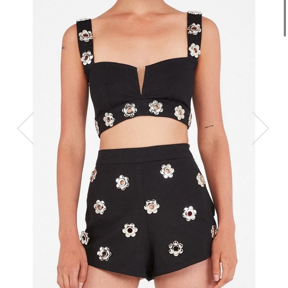 For Love And Lemons Pants - For Love & Lemons Ace Grommet Top and Short Set